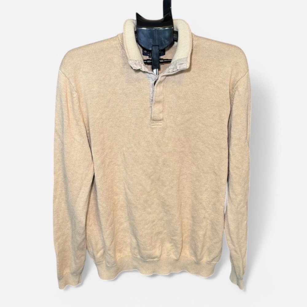 Brooks Brothers Men's Tan Supima Cotton Sweater